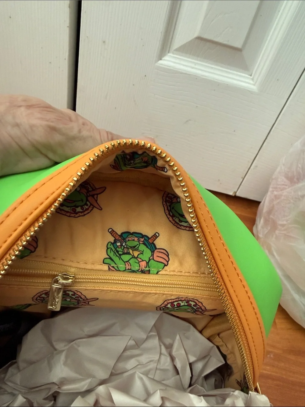 NWT Loungefly Teenage Mutant Ninja Turtles Michelangelo Mini Backpack |